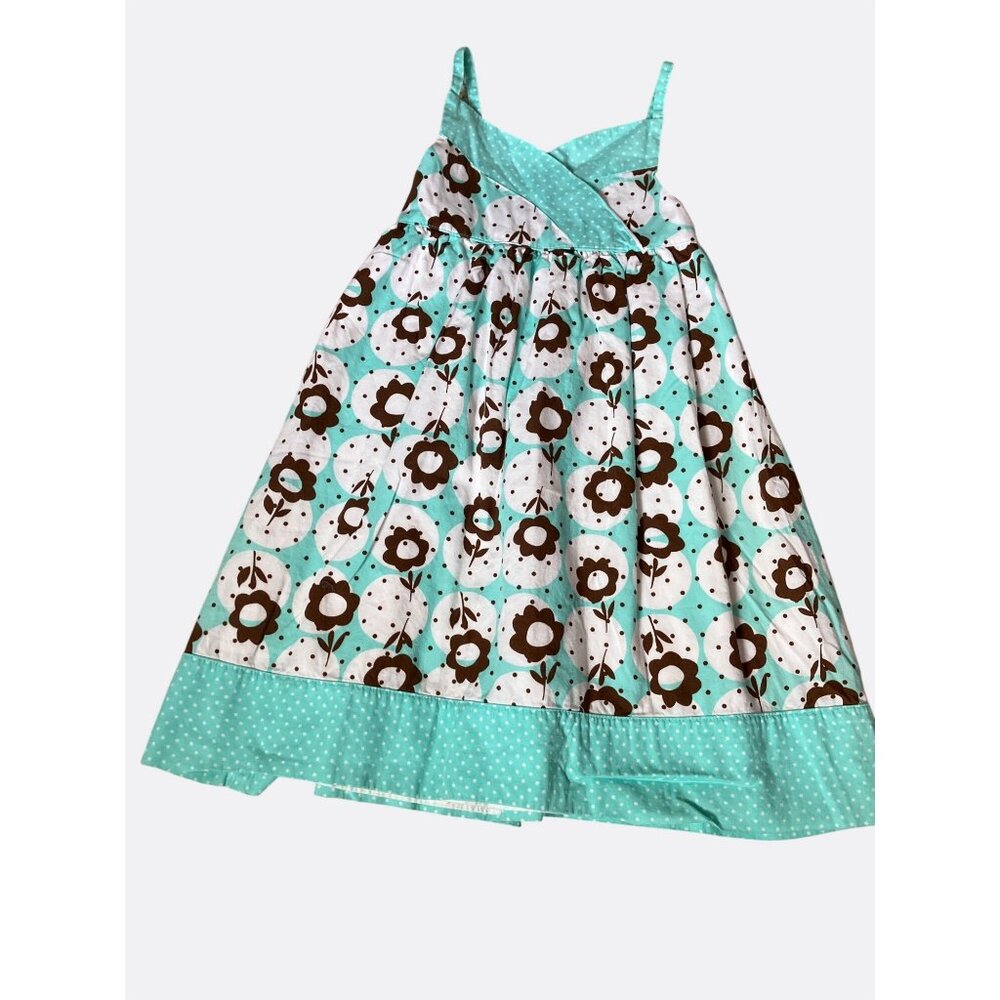 Penelope Mack Girls Sleeveless Floral Dress Size 4 Cotton Blend - Picture 2 of 10